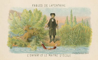 Il bambino e il maestro di scuola da Gustave Dore